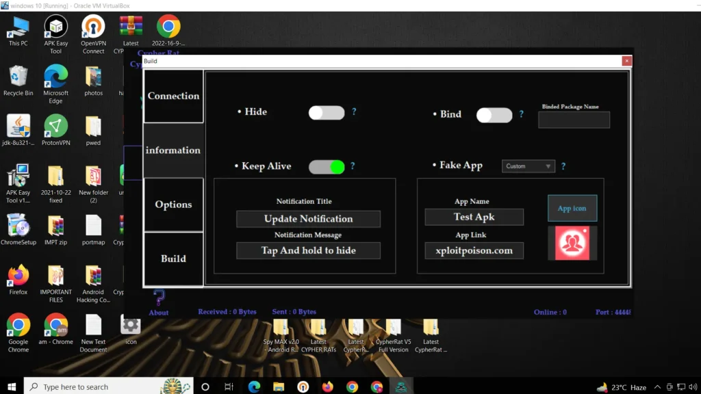 CypherRAT – Create FUD Payload and Hack Android Phone 7 Screenshot 6